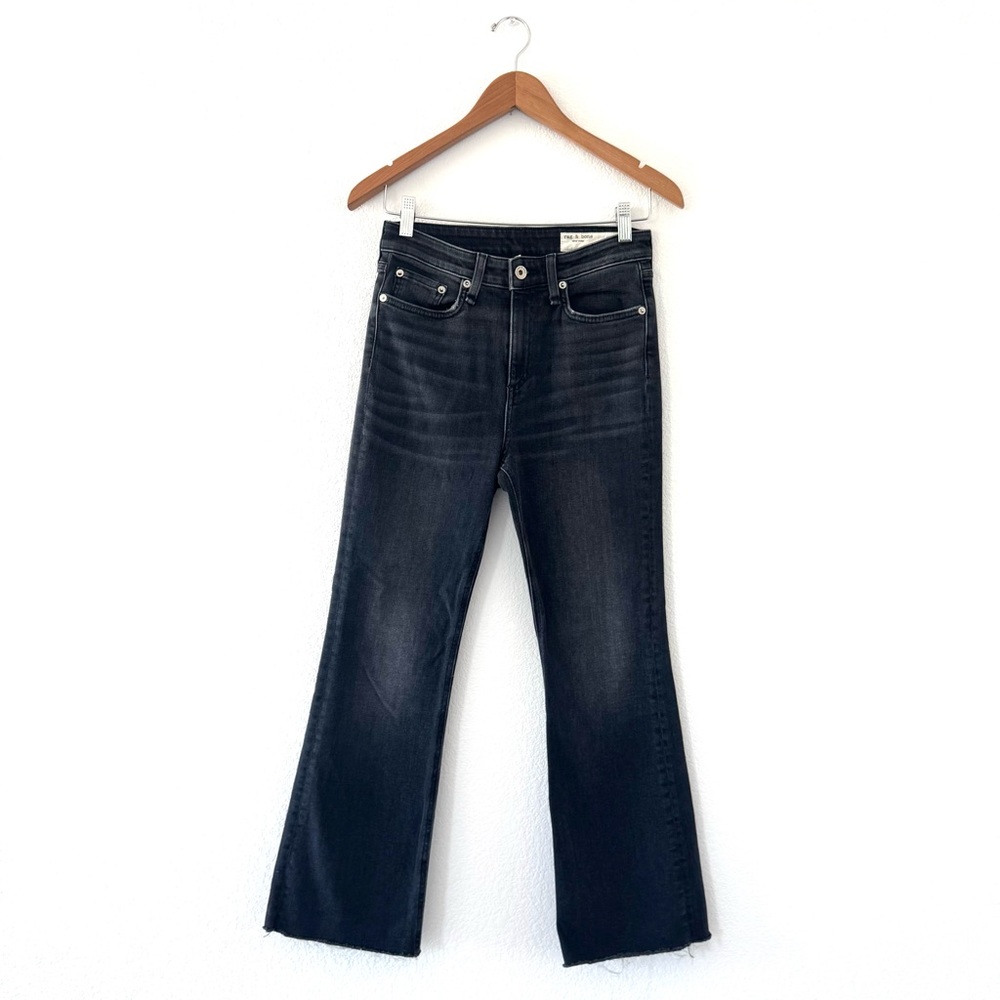 Rag & Bone Nina High Rise Ankle Flare Jeans in Gravity